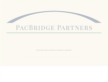 Tablet Screenshot of pacbridgepartners.com